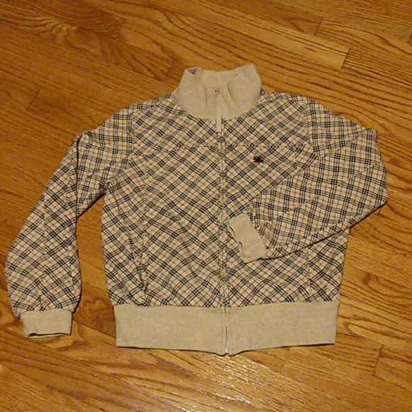BURBERRY BLUE LABEL NOVA CHECK ZIP UP SWEATSHIRT BURBERRY BLUE LABEL NOVA CHECK ZIP UP SWEATSHIRT